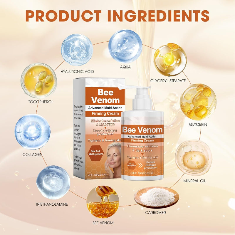 hadaclub ApisDerm Advanced Multi-Action Firming Cream,Bee Venom Wrinkle Removal Cream,Bee Venom Firming Serum Stick,for All Skin