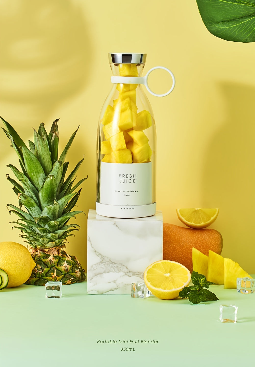 11.83oz Portable Electric Wireless Mini Fruit Blender Juicer - Perfect for On-the-Go!