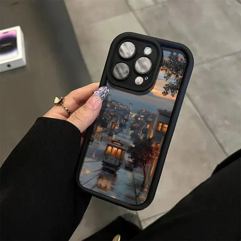 Halloween Pumpkin Pattern Waterproof Drop Scratch Resistant Phone Case Fully Covered Fingerprint Shockproof for iPhone 17 Pro