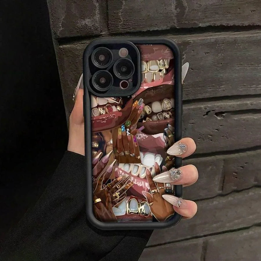 2025 Trendy TPU Mobile Phone Case Fun Ins Style Scratch Resistant Full Camera Protection Custom for iPhone X/XS/15/16/17 Pro Max