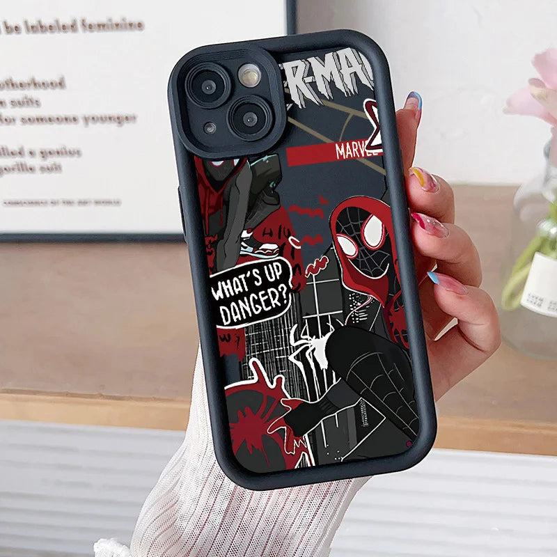 Halloween Pumpkin and Ghost Patterns Fully Covered White Anti Fingerprint Soft Phone Case, Compatible with iPhone 17... Pro Max