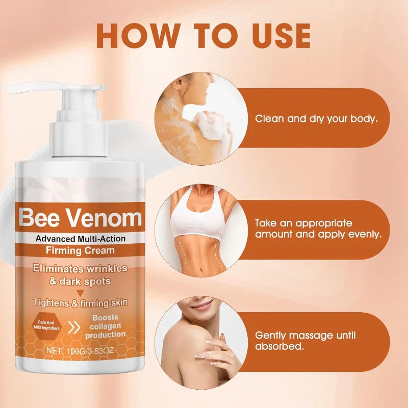 hadaclub ApisDerm Advanced Multi-Action Firming Cream,Bee Venom Wrinkle Removal Cream,Bee Venom Firming Serum Stick,for All Skin
